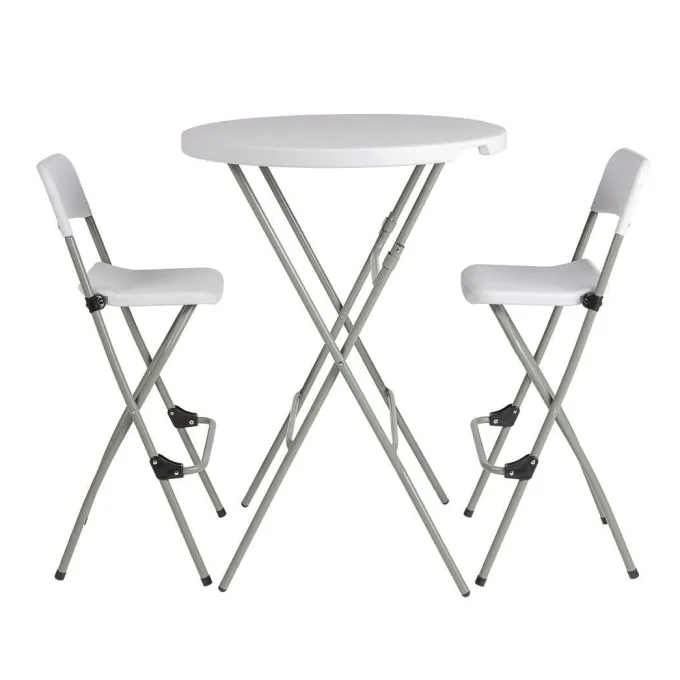 Tabourets Hauts Pliants - Lot de 2 - Bolero