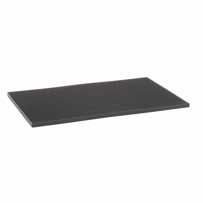 Tapis de Service Noir en Caoutchouc 45,7 x 30,5 cm - Pujadas