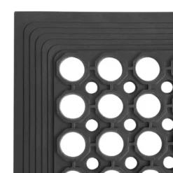 Tapis en Caoutchouc Anti-Fatigue Noir - Jantex
