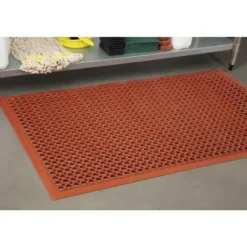 Tapis en Caoutchouc Anti-Fatigue Rouge - Jantex