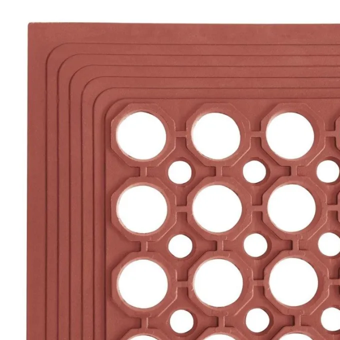 Tapis en Caoutchouc Anti-Fatigue Rouge - Jantex