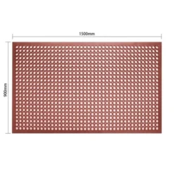 Tapis en Caoutchouc Anti-Fatigue Rouge - Jantex