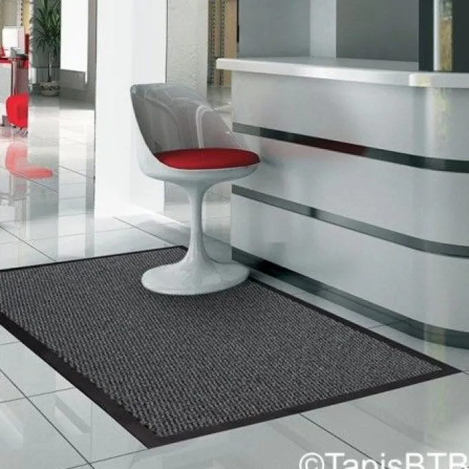 Tapis smart anthracite 40x60 - Lot de 26 - Btb Tapis Benoit