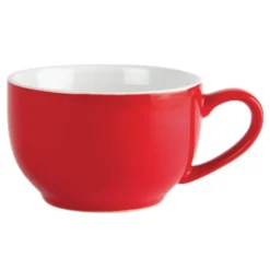 Tasse à café Olympia rouge 228ml - Vendus par 12