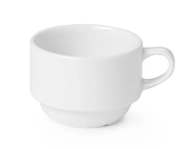 Tasse à café porcelaine classique 0,17L Ø 80 mm - Lot de 12 - Hendi