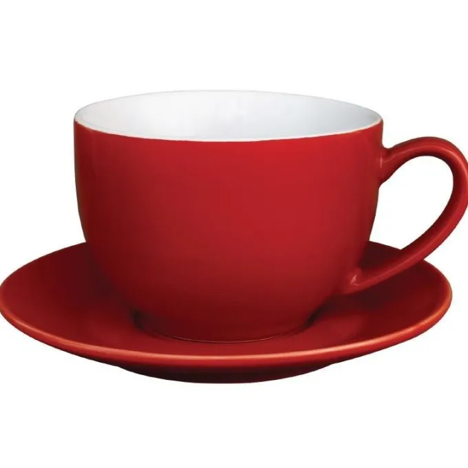 Tasse Cappuccino Rouge 340ml Lot de 12 Olympia