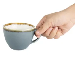 Tasse couleur océan Kiln Olympia 228ml - Lot de 6