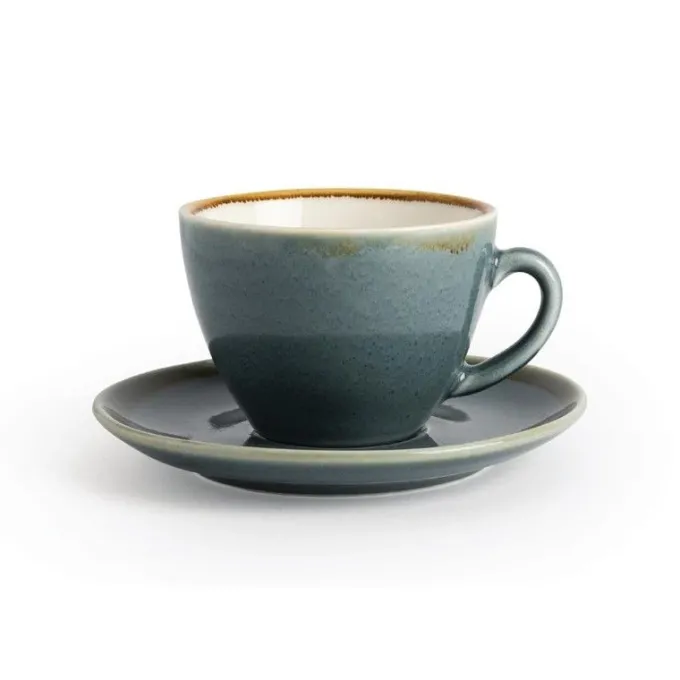 Tasse couleur océan Kiln Olympia 228ml - Lot de 6