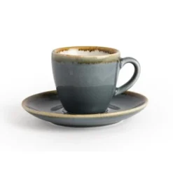 Tasse à expresso couleur océan Kiln Olympia 85ml - Lot de 6