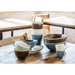 Tasse à expresso couleur sable Kiln Olympia 85ml - Lot de 6
