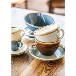 Tasse à expresso couleur sable Kiln Olympia 85ml - Lot de 6