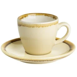 Tasse à expresso couleur sable Kiln Olympia 85ml - Lot de 6