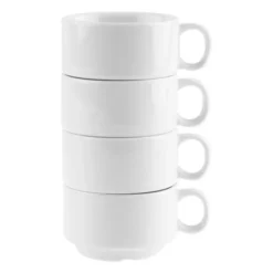 Tasse à expresso empilable blanche Olympia - Boite de 12