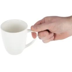 Tasses à Café Latte en Porcelaine Fine 350ml - Lot de 6 - Lumina