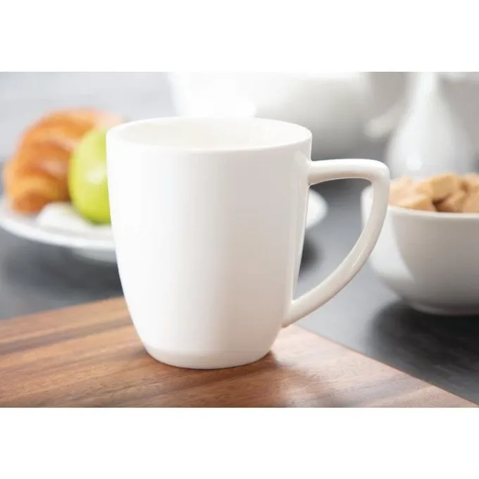 Tasses à Café Latte en Porcelaine Fine 350ml - Lot de 6 - Lumina