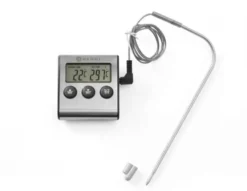 Thermomètre/minuteur pour rôtir 65x70x(H)17 mm - Hendi