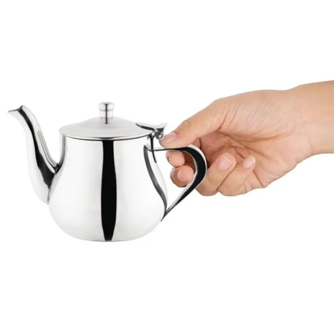 Théière Marocaine en Inox Effet Miroir 350 ml - Olympia