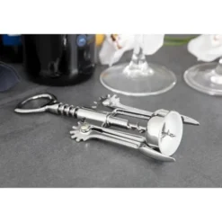 Tire-bouchon à levier professionnel inox