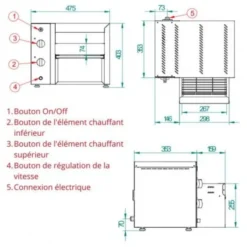Toaster Convoyeur Professionnel 950 Toasts / Heure - FM