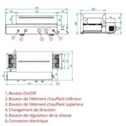 Toaster Convoyeur Professionnel 650 Toasts / Heure - FM