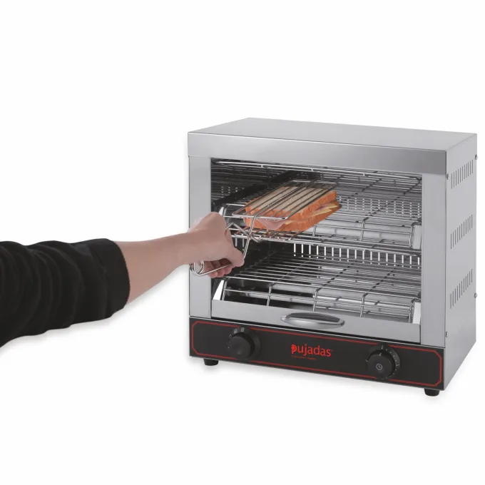 Toaster Professionnel avec 6 Pinces à Sandwich 3 Kw - Pujadas