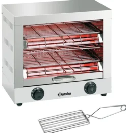 Toaster Professionnel Double - 2 Grilles avec Pince - Bartscher