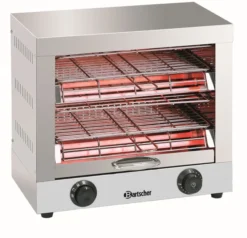 Toaster Professionnel Double - 2 Grilles avec Pince - Bartscher