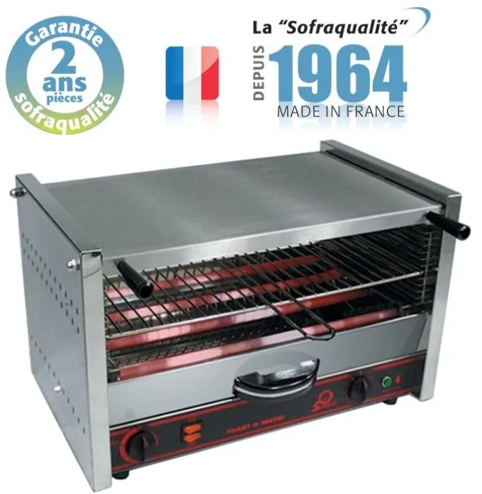 Toaster Professionnel O.Matic master 601 - 1 étage 490 x 300 mm - 400 V - Sofraca