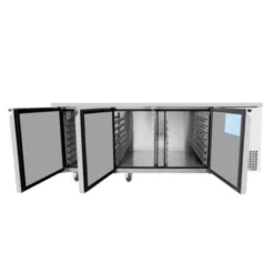 Tour Réfrigéré Positif 3 Portes 400 x 600 avec Dosseret - Profondeur 800 - Atosa
