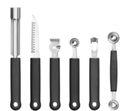 Trousse décoration - 6 pièces Noir 280x100x(H)50 mm - Hendi