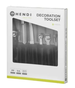 Trousse décoration - 6 pièces Noir 280x100x(H)50 mm - Hendi