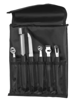 Trousse décoration - 6 pièces Noir 280x100x(H)50 mm - Hendi