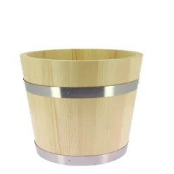 Vasque pin naturel verni Fustel Ø25 cm - Lot de 2 - Ligne CHR