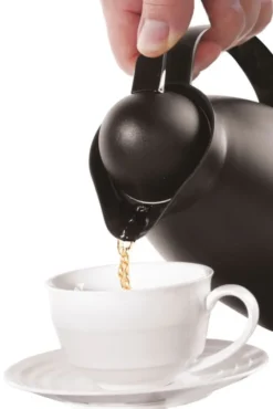 Verseuse isotherme avec bouteille intérieure en verre 1L Noir 140x(H)268 mm - Hendi