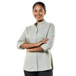 Veste de Cuisine Femme Verte Nordic Taille S - Chaud Devant