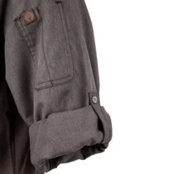 Veste de Cuisine Mixte Légère à Fermeture Eclair Hartford Urban Gris Graphite S - Chef Works