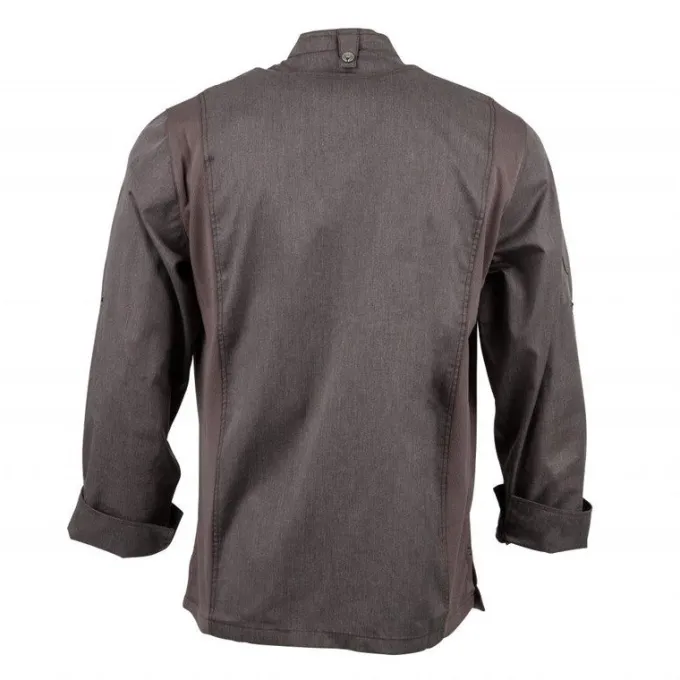 Veste de Cuisine Mixte Légère à Fermeture Eclair Hartford Urban Gris Graphite S - Chef Works