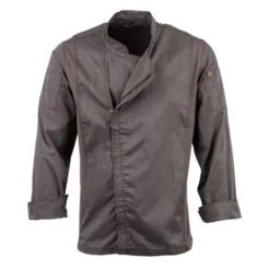 Veste de Cuisine Mixte Légère à Fermeture Eclair Hartford Urban Gris Graphite S - Chef Works
