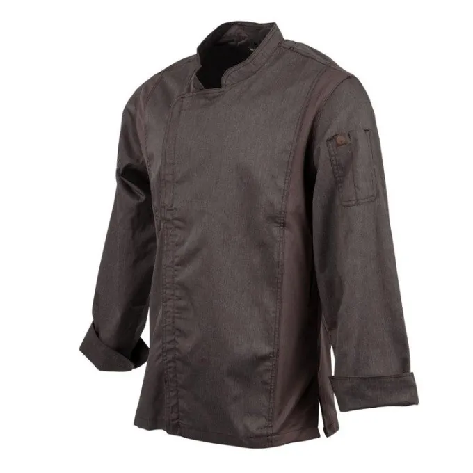 Veste de Cuisine Mixte Légère à Fermeture Eclair Hartford Urban Gris Graphite S - Chef Works