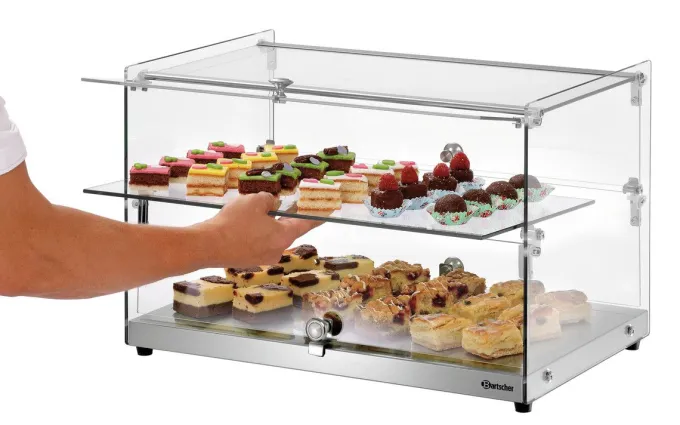 Vitrine Buffet Professionnelle 5400 2E-K - 2 Niveaux - Bartscher