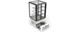 Vitrine Chaude avec Base 60 Integra drop-in Série Sahara - 3 Etagères - Accès Frontal GRAB&GO et Arrière - Sayl