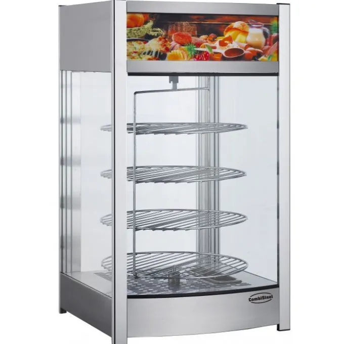 Vitrine Chaude - 4 Etages Rotatifs - Combisteel