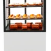 Vitrine Chaude à 4 Faces avec Base 60 - 600 x 600 x 1400 mm et avec Accès Frontal - Température +60°C - Sayl