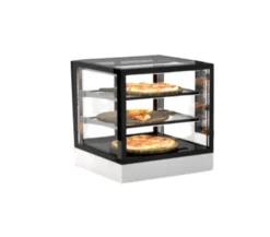 Vitrine Chaude 4 faces Série Sahara Integra base 60 - Accès Frontal avec Option GRAB&GO et Arrière - 2 Etagères - Sayl