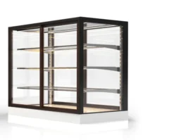 Vitrine Chaude Large Série Integra 3 Niveaux et 2 Portes - 1000x900 mm - SAYL