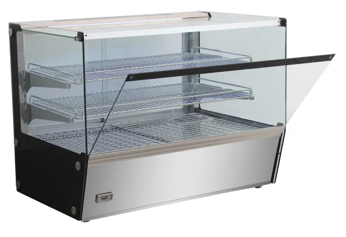 Vitrine Chaude Self-Service 4 Faces Vitrées - 174 L - Combisteel