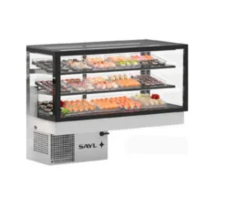 Vitrine Chaude Série integra drop-in Sahara - accès arrière - 2 Etagères réglables - Sayl