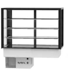 Vitrine Chaude Série Integra drop-in Sahara - Accès Frontal avec Option GRAB&GO et Arrière - 3 Etagères - Sayl