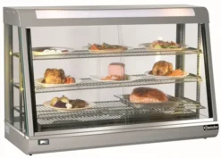 Vitrine chaude - 3 étages - L 1200 mm - Bartscher