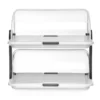 Vitrine à couvercle coulissant Roll top - double 380x260x(H)355 mm - Hendi